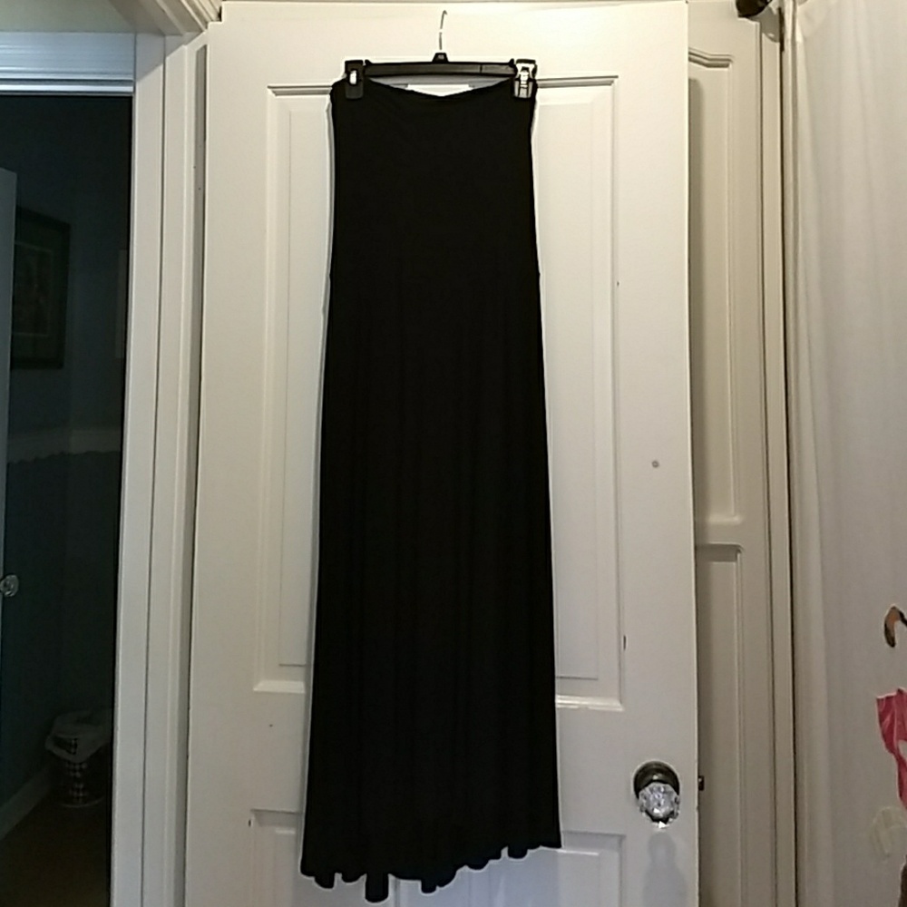 INC Black Maxi Skirt